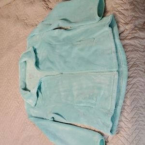 Mint Green Fleece Zip-up Jacket Size Large